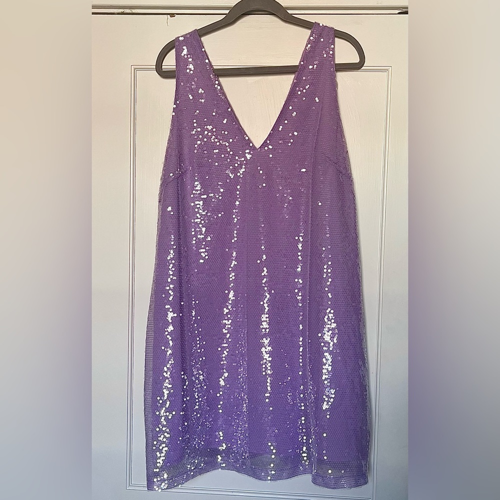 Purple Sequined Dress